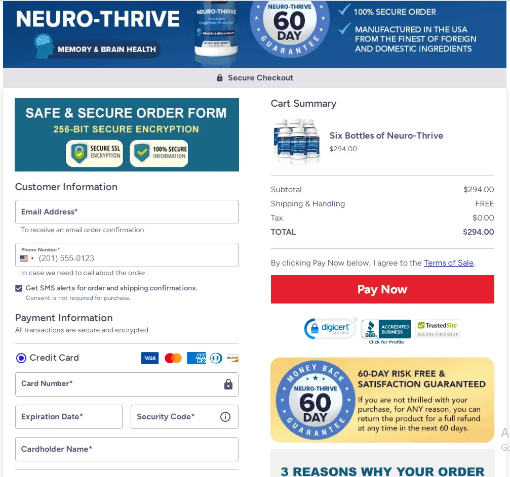 Neuro-Thrive Checkout